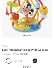 Lumière balle hochet 
