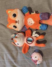 lot renardo dodo + petite peluche renard