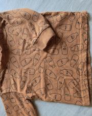 T shirt T68 6 mois brun milk