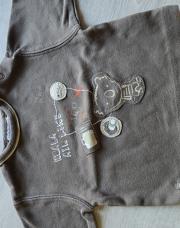 Pull 6 mois brun ours