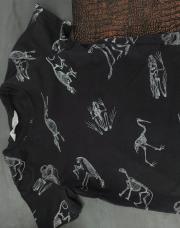 T shirt dino noir 3ans