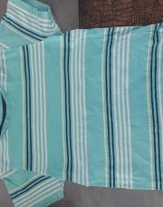 T shirt ligne turquoise 4/5ans