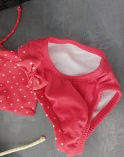 Culotte maillot avec sac rouge 36m