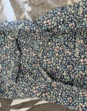 Robe bleue fleurie t80