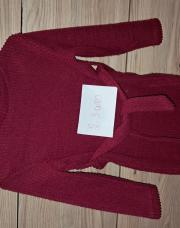 Robe d'hiver rouge 2-3 ans 