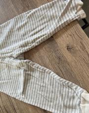 Pantalon à ligne gris beige 86/92