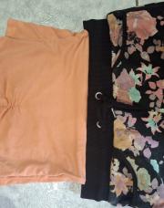 Ensemble fleuri orange 