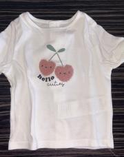 Blouse 3 mois (2 cerises en forme de cœur)