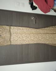 Robe de soirée or paillettes S 