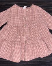 Robe rose à carreaux 3 mois ORCHESTRA