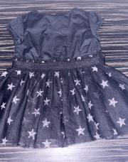 Robe noir tulle avec étoiles 3 mois