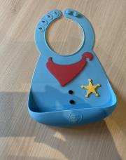 Bavoir en silicone shérif
