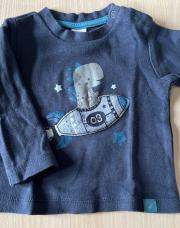 T-shirt, longue manche, dinosaures fusée, Baby club, 3 mois