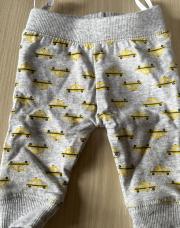 Pantalon petite voiture jaune, 0 mois, naissance