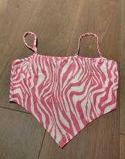 Croc top rose zébré 