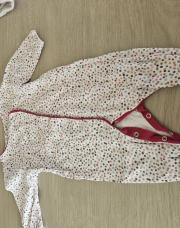 Pyjama pois bordeaux 