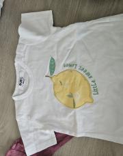 Tshirt blanc citron 