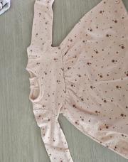 Robe rose fleurie 