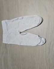 Leggings gris à pied 
