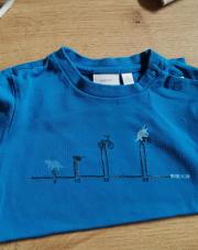 T-shirt bleu 