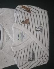 Lot de 2 body Kiabi 1mois (52-55cm)