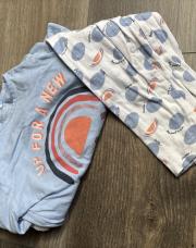 Pyjama 3 ans long été bleu et blanc 