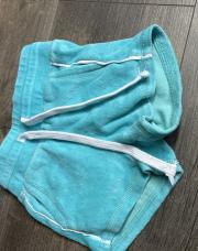 Short bleu turquoise blanc 