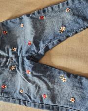 Jeans champignons fleur