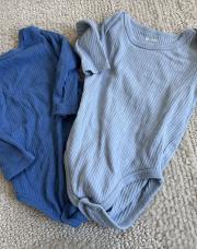 Lot body manche longue bleu 