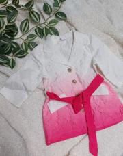 Veste legere dégradée rose 6-9mois