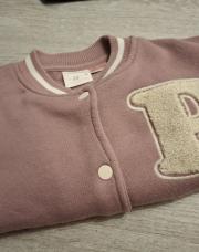 Bouton veste Zara 98cm mauve 