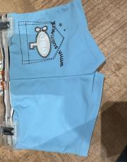 Maillot short bleu clair 12 mois