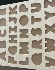 Puzzle bois alphabet 