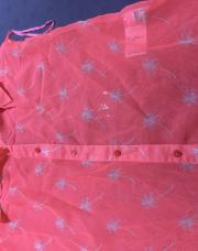 Chemisier rose fluo palmier 158-164
