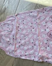 Barboteuse TEX rose lapin 18M
