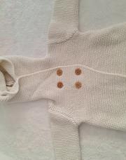 Gilet blanc 4 boutons 