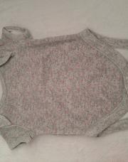 Body gris pois rose