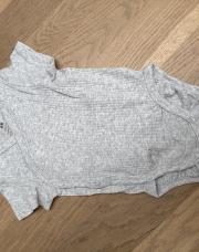 Body gris courtes manches 6m 