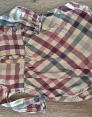 Robe carré prune+beige H&M 9-12m