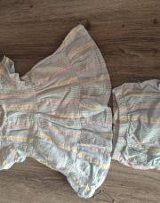 Robe/culotte/bandeau bleu ciel Primark 3m