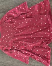 Robe rose coeur blanc Inextenso 86cm