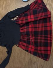 Robe noir et rouge 3 ans 