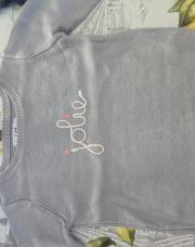 Pull gris jolie 4 ans