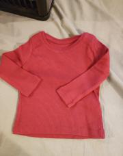 T-shirt bordeau 3-6m