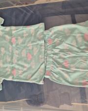 2x Ensemble short turquoise 6-9m