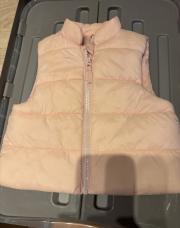 Veste sans manche rose 9 mois