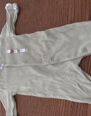 Pyjama 1 mois lapin vert 