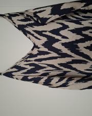Top blanc bleu zebre