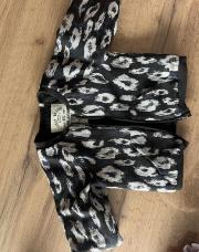 Veste ikks mi saison léopard bleu 