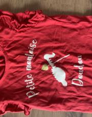 T shirt rouge montoise doudou 